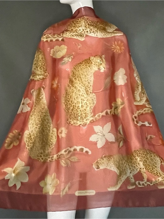 Salvatore Ferragamo Accessories - Vintage Ferragamo Sheer Silk Scarf 34 In Sq Good Condition